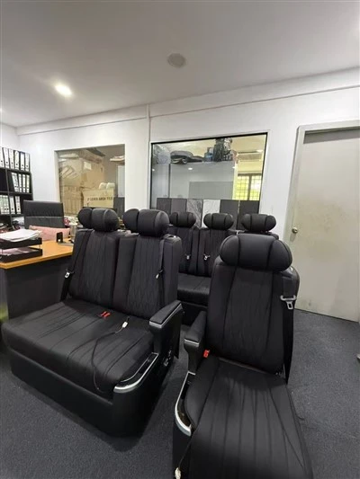 Asiento giratorio VIP con masajeador de ajuste eléctrico, Legrest para Commercial Van Mini Bus